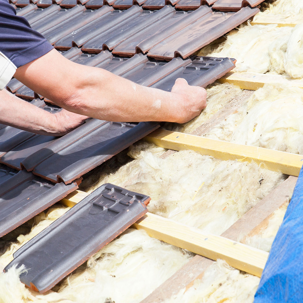 tiled roof repair or installation